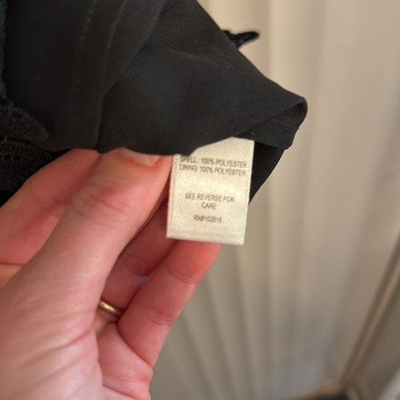 Garnet Hill black lace ankle length skirt - Picture 5 of 5